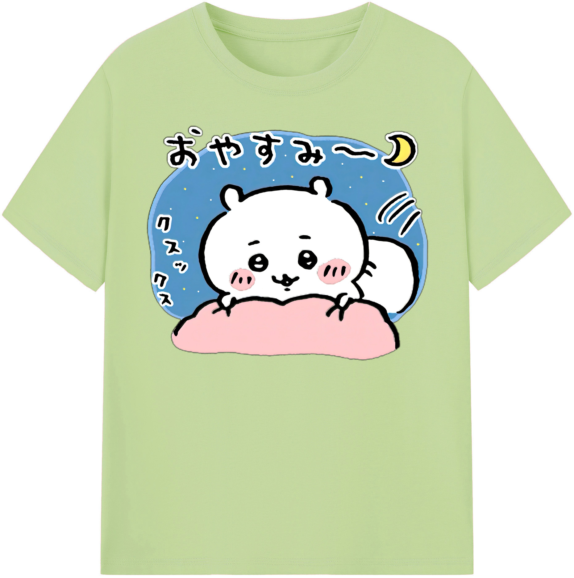 （画像用） ちいかわ ちいかわ Chii-kawa chiikawa 綿100％半袖Tシャツ（フロントプリント）